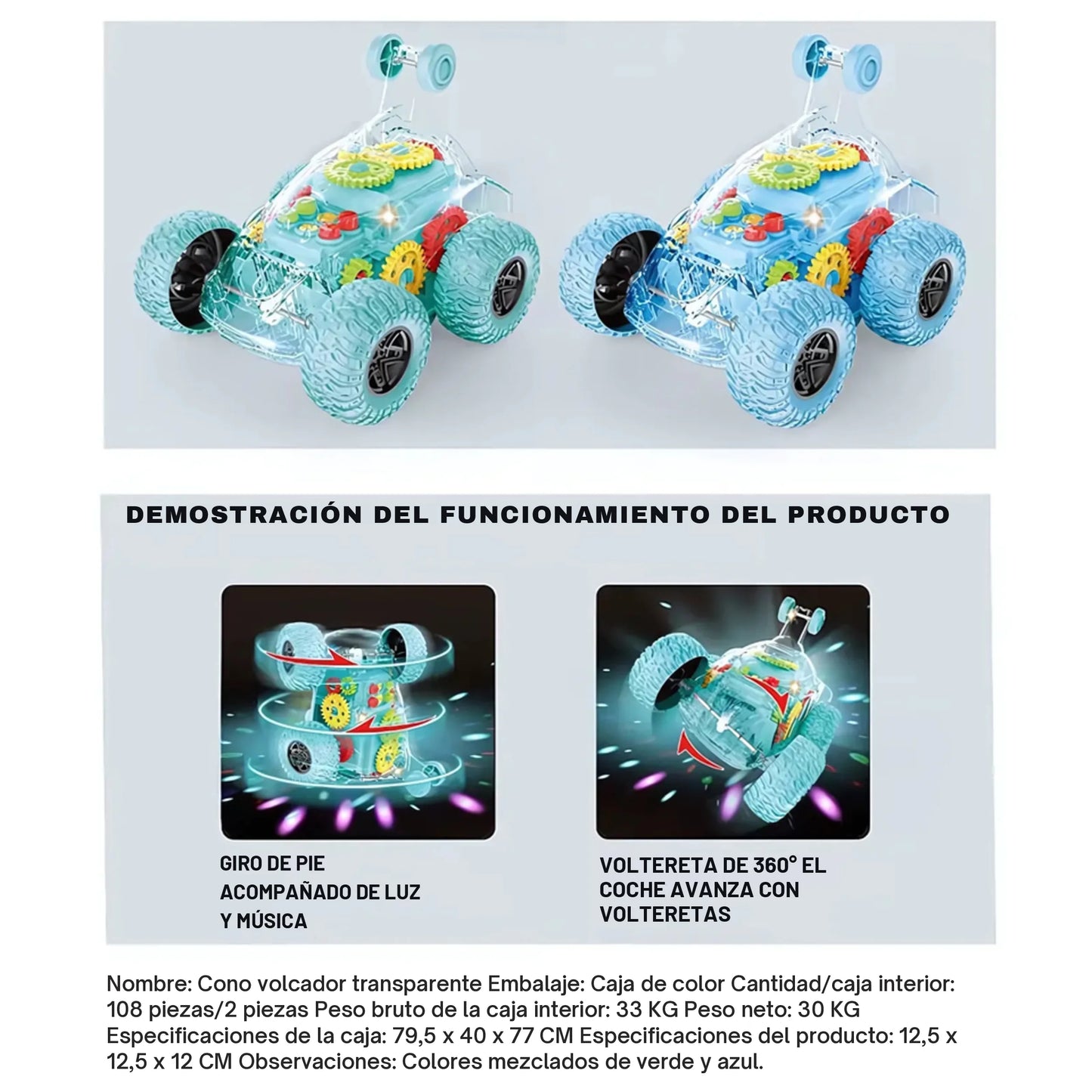 GearMonster™ - Soporta golpes y ofrece horas de diversión