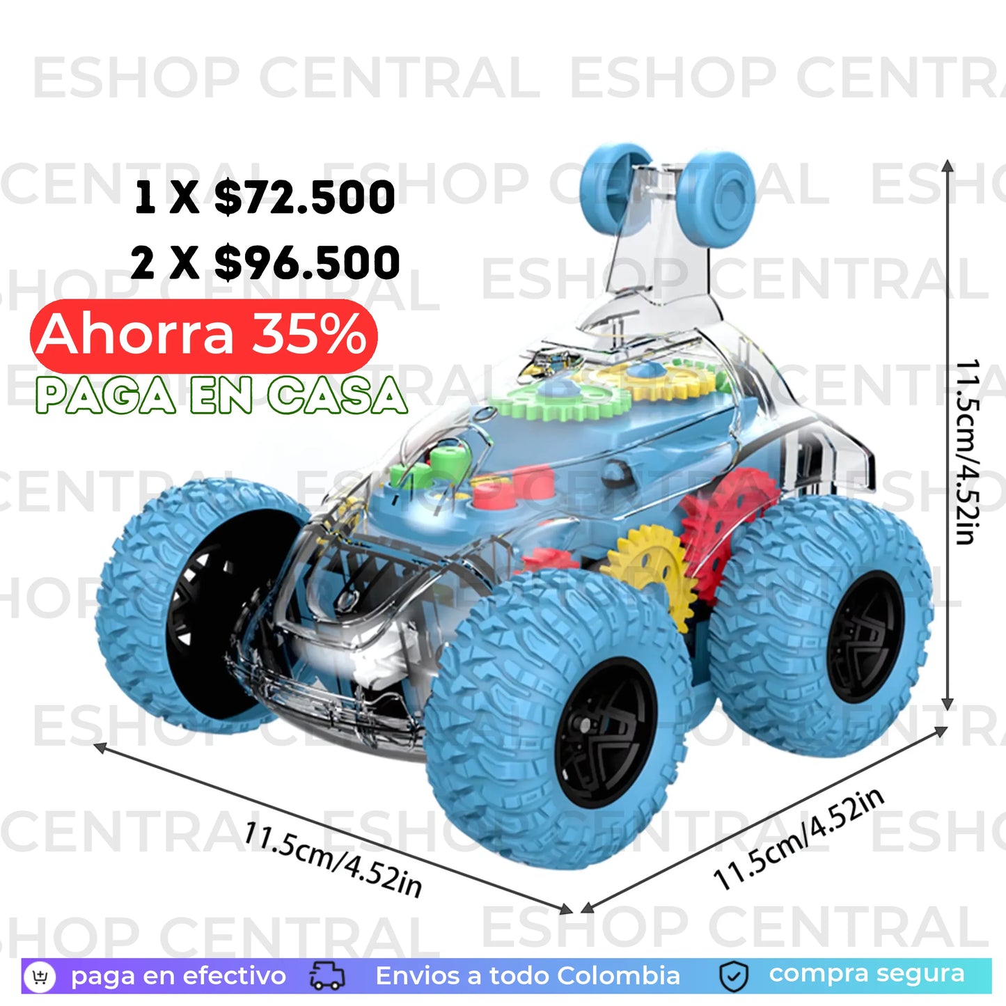 GearMonster™ - Soporta golpes y ofrece horas de diversión