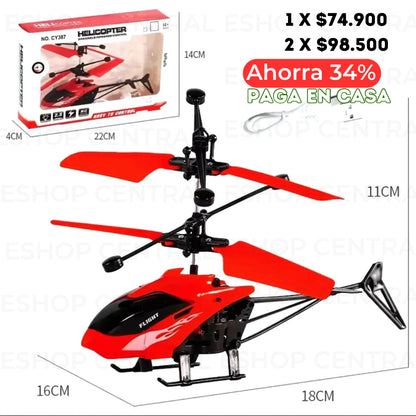 ¡HOY LLEVATE 2  Helicóptero con Sensor al mejor precio!