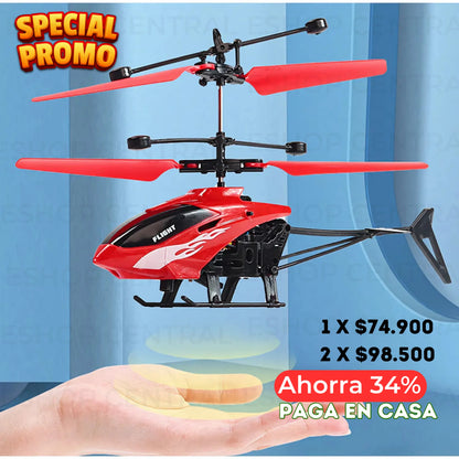 ¡HOY LLEVATE 2  Helicóptero con Sensor al mejor precio!