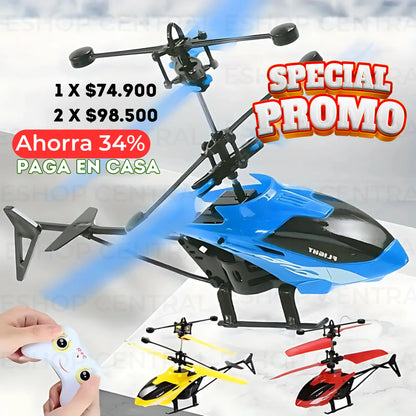 ¡HOY LLEVATE 2  Helicóptero con Sensor al mejor precio!