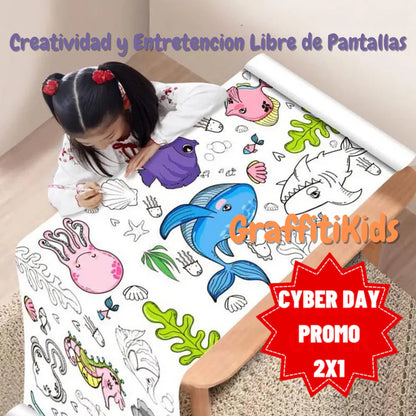 GraffitiKids™ - Rollo Educativo para Niños